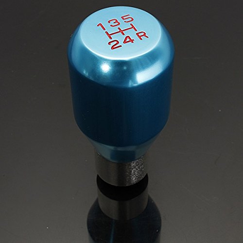 CoCocina Universal Car Auto Manual Gear Shift Lever Knob 5-Speed - Blue