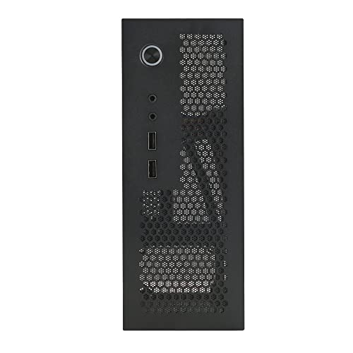 Goodisory A09 Black Mini-ITX 0.8mm SPCC Desktop Computer Case Fit in Flex PSU