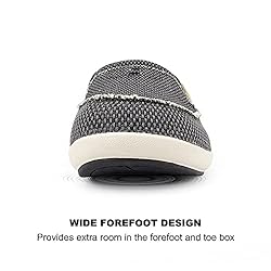 Mens Slippers with Arch Support, Canvas House