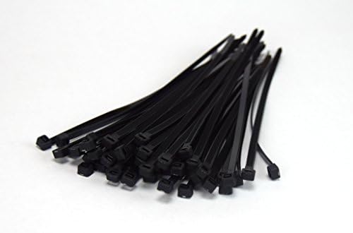 NEW Supreme Ties Plastic Cable 10 Inch 250mm Zip Ties-White &amp; Black 1000-Pack (500 each color)