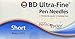 BD Ultra Fine Pen Needles Mini 8mm X 31G , Box of 90 Ct.
