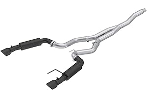 MBRP S7275BLK 3" Cat Back, Dual Split Rear, Race Version Exhaust System with 4.5" Tips (Black Coated)
