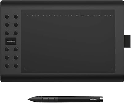 Gaomon M106k 10 X 6 Pouces Tablette Graphique Dessin Avec Stylet Rechargeable Et 12 Raccourcis Palette Dessin Numérique