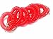 JKing Set of 12 New Plastic Stretch Wrist Key Coil Wrist Band Key Ring Key Chains Key Holders for Outdoor Sport (Red)