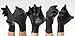 DarkFin Webbed Power Swimming Gloves (1 Pair) for Men, Women, Scuba Diving, Snorkeling, Spearfishing, Surfing in Cold Water, Ultra Thin Hand Fins, Pool Swim Paddles, Black, Men Large