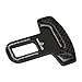 BestTrendy Universal Vehicle Mounted Real Carbon Fiber Racing Sports Car Safety Seat Belt Buckle Clip -2 Pack (Black)