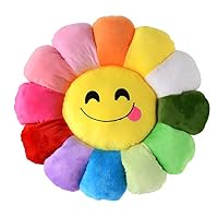 Poitemsic 18" Smile Flower Shaped Seating Cushion Sofa Chairs Floor Pillow for Kids Girls Reading Nook Watching TV Bed Room Decoration