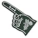 Astek 18 Inch We're Number 1 Finger Team Color Cheerleading Foam Hand Pompom for Sports