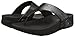 FitFlop Women's Lulu Shimmersuede Flip Flop, Black, 7 M US