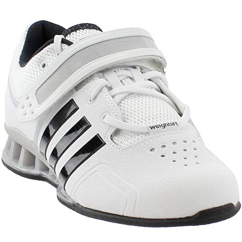 adidas Performance Adipower Weightlifting Trainer Shoe,White/Black/Tech Grey,16 M US