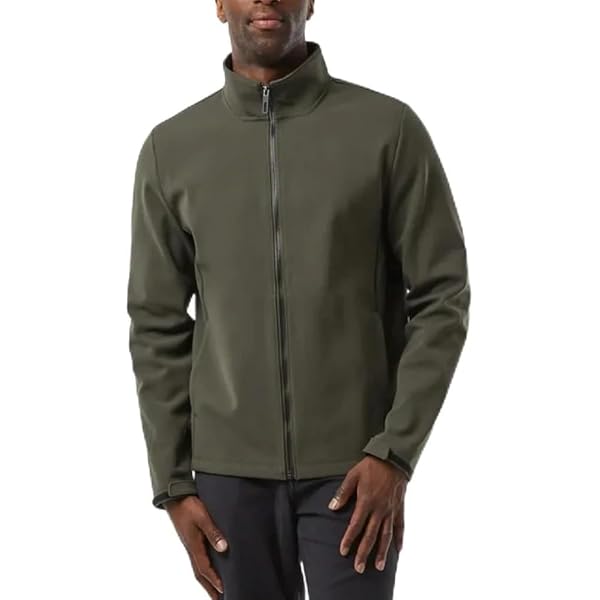 ジェイAKM STAND ZIP COAT SW 32 Degrees Men's Full Zip Jacket – Regular Fit, Outdoor Casual