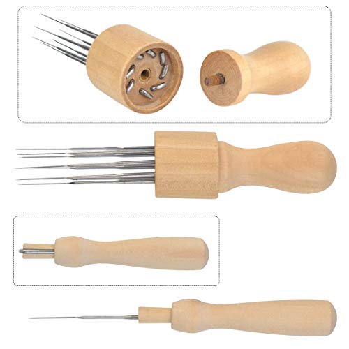Yolyoo Needle Felting Kit Wool Felting Supplies with 90Pcs Felting Needles,3Pcs Needle Bottles,2Pcs Needle Felting Pen for Professional and Beginner