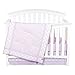 Trend Lab Orchid Bloom 3 Piece Crib Bedding Set, Can Be Used As A Blanket Or A Playmat for Tummy Time, Includes Quilt, Fitted Crib Sheet and Skirt