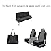 4 Pieces Leather Patch, Adhesive Backing Leather seat Patch for Repair Sofa, Car Seat, Jackets, Handbag, 13 by 7 Inch, Black