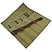 Hide & Drink, Large Tool Roll Up Bag (6 slots), Portable Carry On Pouch Workshop Storage Woodworking Tools Organizer, Vintage, Handmade (Waxed Canvas)