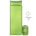 REDCAMP Self-Inflating Sleeping Pad with Attached Pillow, Compact Lightweight Camping Air Mattress with Quick Flow Value, Green 77& \