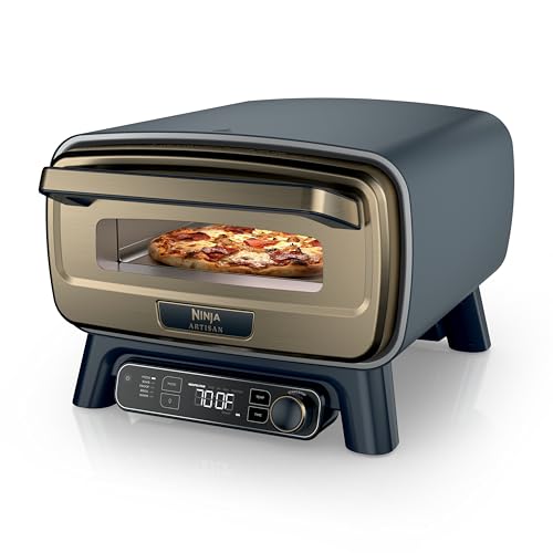 Ninja Artisan Outdoor Pizza Oven, 12-inch, 3-minute Pizza, Neapolitan, Thin Cru…