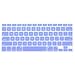 MOSISO Keyboard Cover Silicone Skin Compatible MacBook Pro 13 Inch, 15 Inch (with or Without Retina Display, 2015 or Older Version) MacBook Air 13 Inch, Serenity Blue