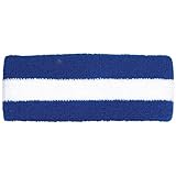 Striped Cotton Terry Cloth Moisture Wicking Head Band