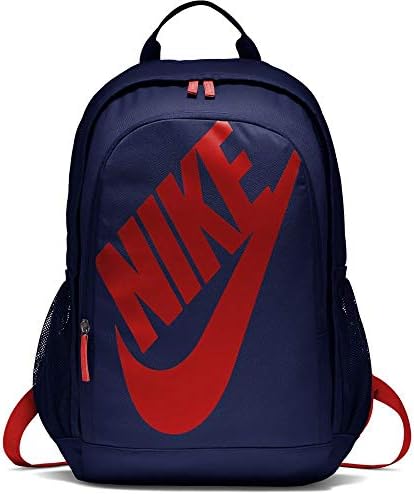 Nike Hayward Futura 2.0 Backpack Sportswear Unisex Bags Football Sports Backpack for Training (Navy/RED)