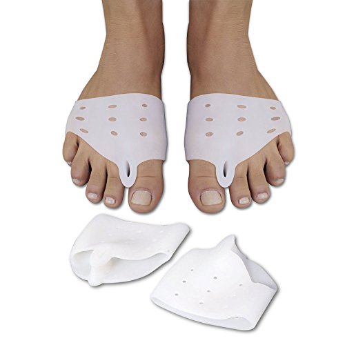 Ortho Pauher Gel Bunion Protector with Toe Spacer Band - Bunion Corrector and Metatarsal Pad for Bunion Treatment and Tailor's Bunion (1 Pair)