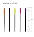 OKDEALS 250 Pieces Disposable Mascara Wands Silicone, Eyelash Brush, Makeup Mascara Applicators Kit, 5 Colors
