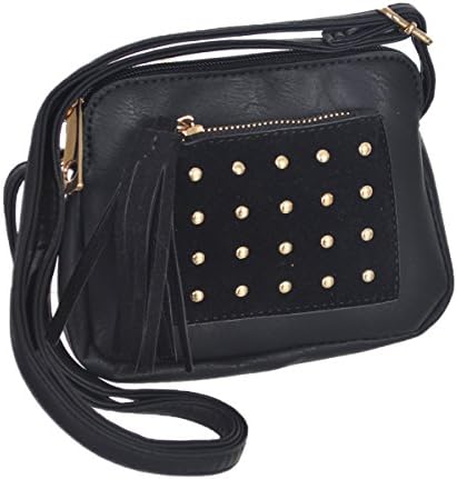 Kiss Me Couture Crossbody Purse - black, one size
