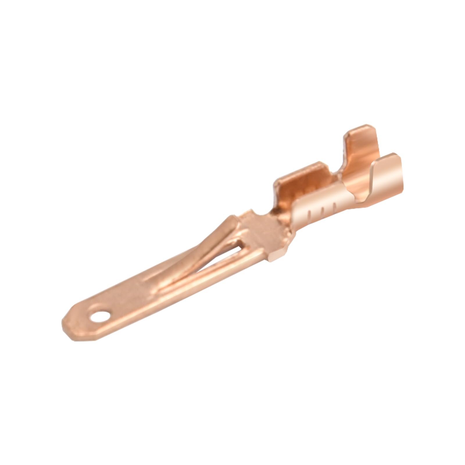 Heschen Male Spade Quick Splice Crimp Terminals 2.8mm Crimp Connector Non Insulated 100 pcs