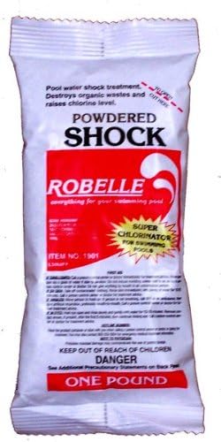 Robelle 68% Calcium Hypochlorite Powdered Chlorine Shock For Swimming Pool 48x1 lb Bags