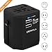 UROPHYLLA Travel Adapter, Universal European Adapter Dual Fuses 2.5A USB Wall Charger Power Adapter cover 150+countries EU US China UK Japan Germany Spain Iceland Italy Russia European Plug Adapter
