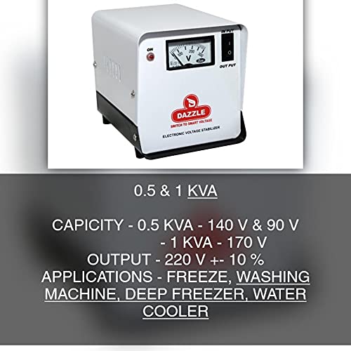 Voltage Stabilizer 1KVA for Refrigerators/Deep Freezer (Working Range