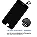 for iPhone 6 Plus Screen Replacement Full Assembly 5.5 inch [Black] - MAFIX LCD Display Digitizer Touch Screen for Model A1522 A1524 with Proximity Sensor, Earpiece, Front Camera, Repair Tools…