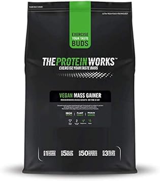 Vegan Mass Gainer 100 Plant Based High Calorie Protein Powder Weight Gainer The Protein Works Chocolate Silk 2 Kg Amazon Co Uk Health Personal Care