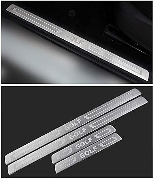 Amazon Com Autoparts S Steel Door Sill Scuff Plate Insert Trim For Vw Volkswagen Golf 7 Mk7 Vii 5door 13 14 15 16 17 18 Automotive