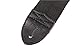 Fender Logo Guitar Strap, Guitar Accessories, 2in, Black with Gray Logo