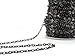 CleverDelights 4x6mm Cable Chain - Gunmetal Color - 30 Feet