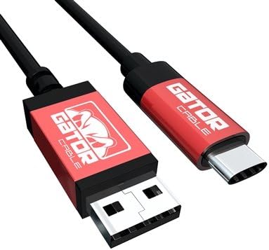 Gator Cable Type C USB Cable Red - 6 feet