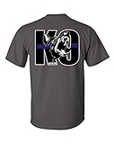 Police Blotter Mens K9 Clean T-Shirts for Cops / Law Enforcement / K9 Unit