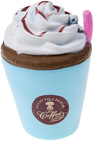 POP New Coffee Cup Shaped Squishy Slow Rising Foam Stress Toy (Blue)