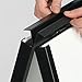 Real Estate Sign 24”w x 40”h x 24-1/2”d Black Coated Steel Metal Property Signage with a 22-1/4”w x 34”h Viewable Area – Yard A-Frame Has a Slide-in Design for Loading Posters