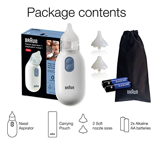 Braun Nasal Aspirator Quickly And Gently Clear Stuffed Infant Noses Toddler And Baby Nasal Aspirator With Two Adjustable Nasal Tips And Two Suction Levels In Saudi Arabia Whizz Nasal Aspirators