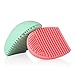 2 Pack Makeup Brush Cleaner Soobest Finger Silicone Glove Cosmetic Cleaning Tool ,Included (Pink+ Aqua)