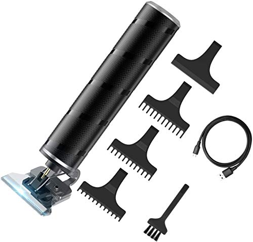 Tagliacapelli Uomo Professionale,Elettrico Professionale Trimmer Taglierina,Macchina per Barba,USB Ricaricabile Hair Trimmer T-Outliner Tagliacapelli con 3 Pettini per Bambini,Adulti,e Barbiere