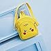 Pikachu Bag, Pikachu Shoulder Bag with 2 Zipper Pocket, Portable Travel Zipper Crossbody Bag with Adjustable Strap, Pikachu Mini Bag/Pocket for Girls, Yellow