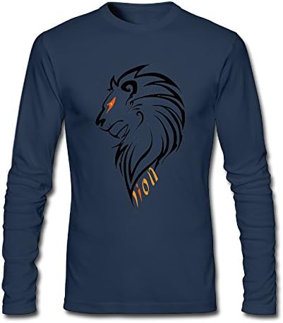 Funny Free Lion Head Tattoo Stencil Mens Long Sleeve Tshirt