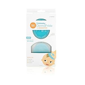 Frida Baby DermaFrida The SkinSoother Baby Bath Silicone Brush| Baby Essential for Dry Skin, Cradle Cap and Eczema (2…