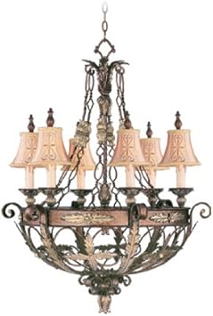 Livex Lighting 8846 64 Chandelier With Hand Embroidered And
