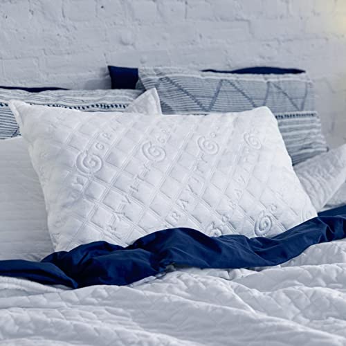 Gravity Blanket Memory Foam Pillow, Made from Cotton Hybrid, QueenSized Pillow 30” x 20