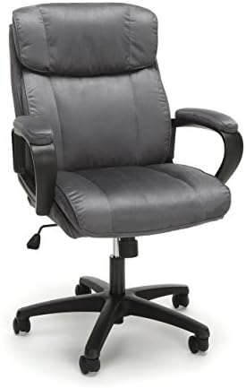 Ofm Essentials Collection Plush Microfiber Office Chair In Gray