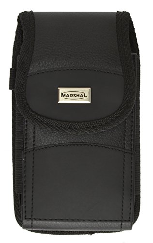 iPhone 6 Plus Heavy Duty Rugged PU Leather Protective Carrying Cell Phone Case Pouch (with Metal belt Clip)